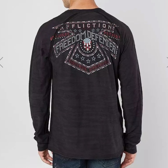 Affliction Freedom Defender Camo Tee. XL - Picture 2 of 12